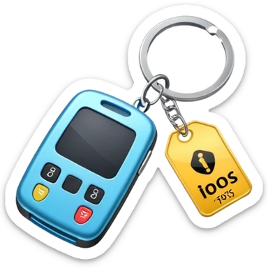 car key with a price tag sticker