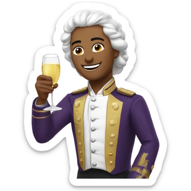 Brindis de champán  sticker