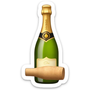opening-champagne-bottle-with-cork sticker