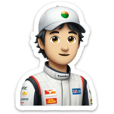Yuki tsunoda f1 driver sticker