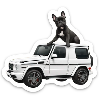 G wagon with french bulldog sticker