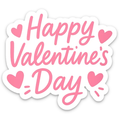 pink Valentine . remove background sticker