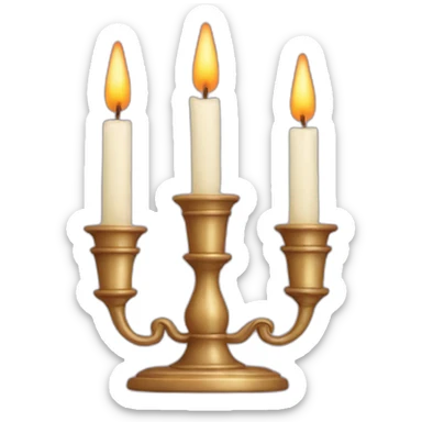 Shabbos candles sticker