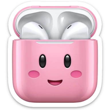 Kirby Airpods sticker