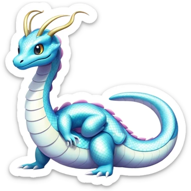 Seviper-Dragonair-Dratini-hybrid, full body, no legs sticker