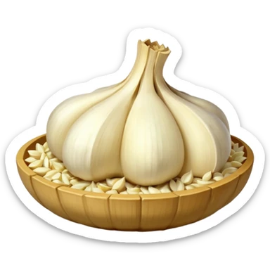 pressed garlic sticker