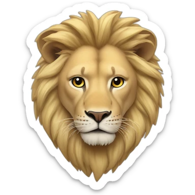 erling braut haaland as a lion sticker