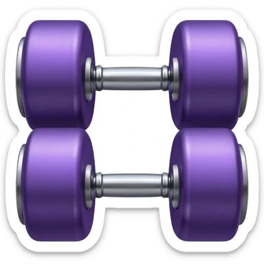 Dumbbell small 1 kg pruble sticker