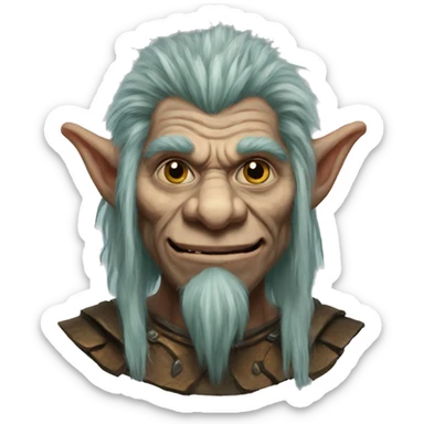 troll from Dungeons & Dragons super realistic sticker