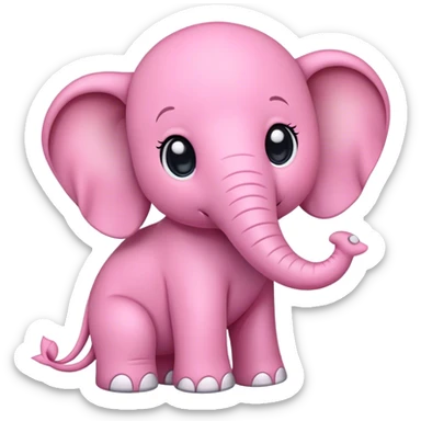 elefante rosa sticker