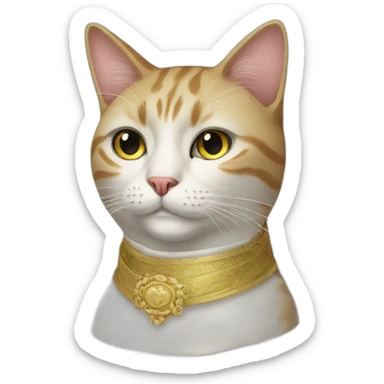 wealthy cat sticker