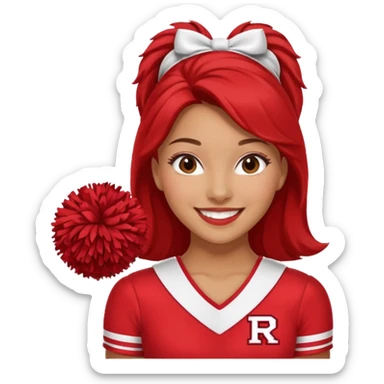 Rutgers Cheerleader sticker