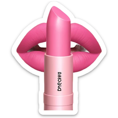 baby pink lipstick  sticker