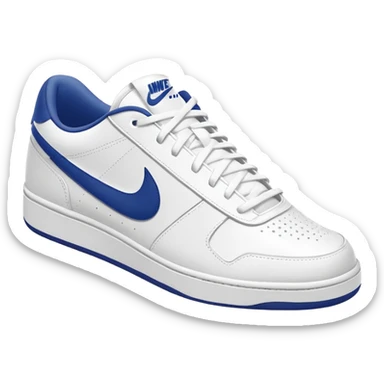 nike white low top tennis shoe sticker