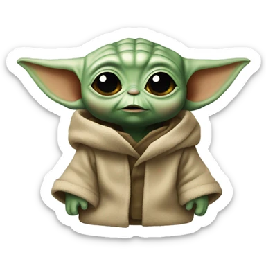 Baby yoda sticker