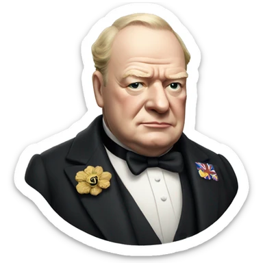 Churchill  sticker