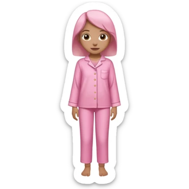 only a pink blouse and pants pijama sticker