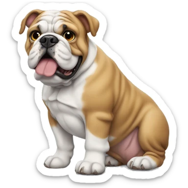 english bulldog  sticker