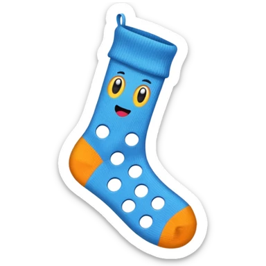 cute holey sock emoji sticker