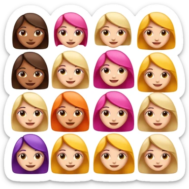 Aesthetic girly emojis sticker