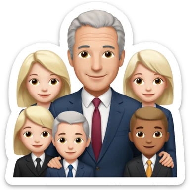 Jeffrey Epstein and the kids sticker