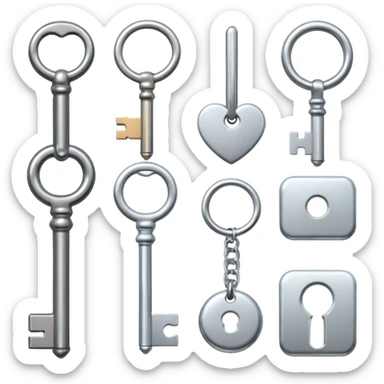key collection sticker