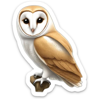barn owl sticker