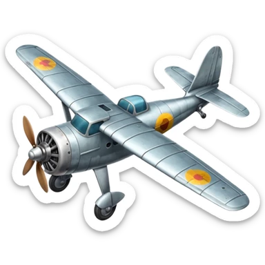 avion antiguo   sticker