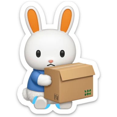 miffy with box sticker