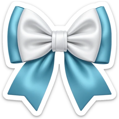 бантик белый  sticker