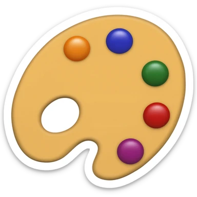 paint pallet sticker