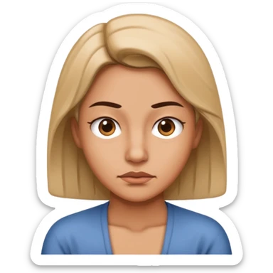 Side eye shrug sticker