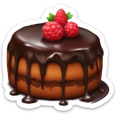 a molten chocolate cake sticker
