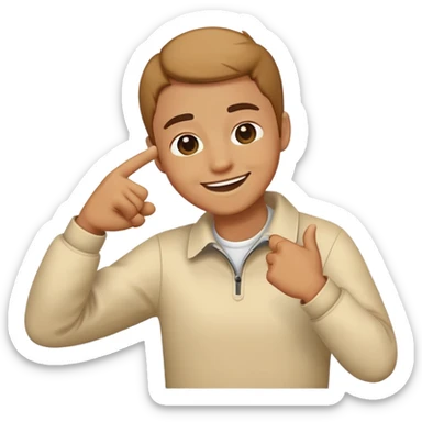 Dabbing emoji sticker