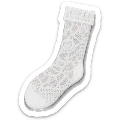 Lace socks sticker