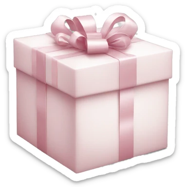 Light pink Christmas gifts under a white Christmas tree  sticker