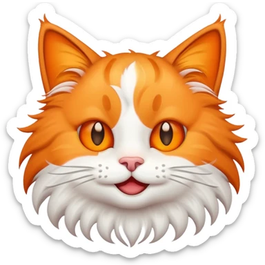 Cat emoji with star eyes sticker