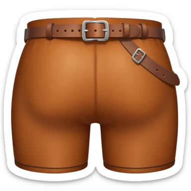 belt getting smacked on butt sticker