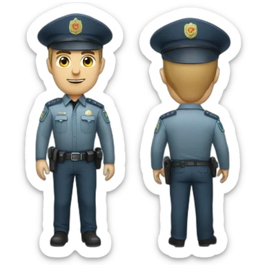 russian police man it developer sticker