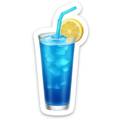 blue drink sticker