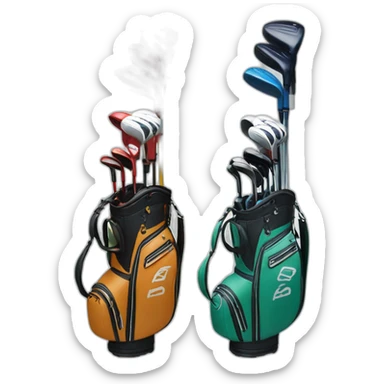 golf bag rack sticker
