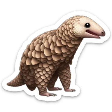 Pangolin-Bird sticker