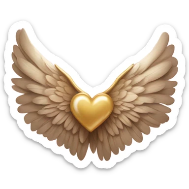 Heart with wings  sticker