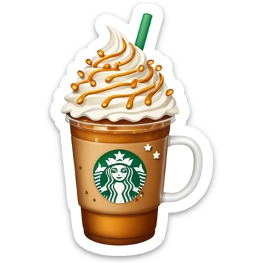 Starbucks drink with stars sticker