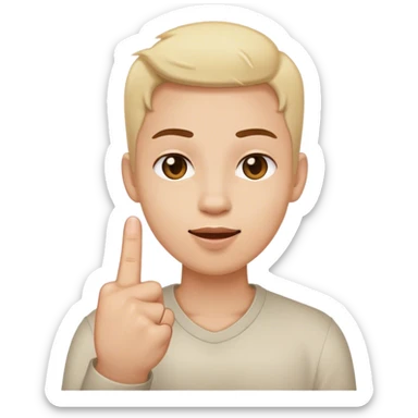 Good face with 🖕🏻 sticker