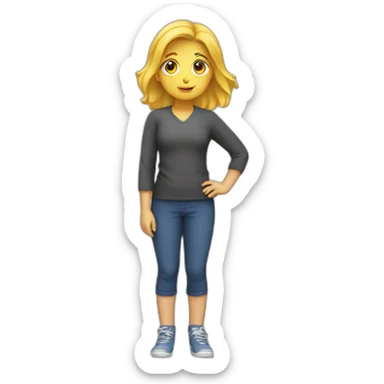 Fille qui nage sticker