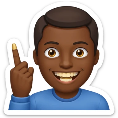 😊🖕🏽 sticker