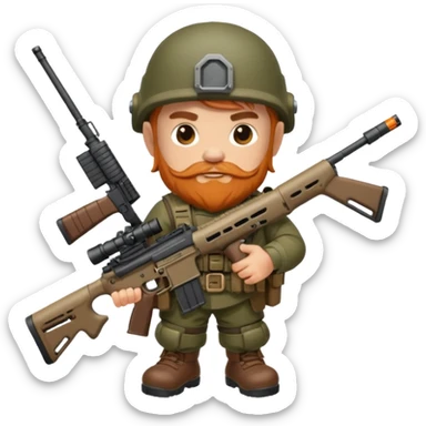 Call of duty dwarf ar-15 sticker