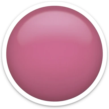 A pink circle sticker