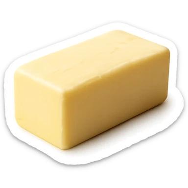 realistic stick of butter, soft lighting, no background sticker